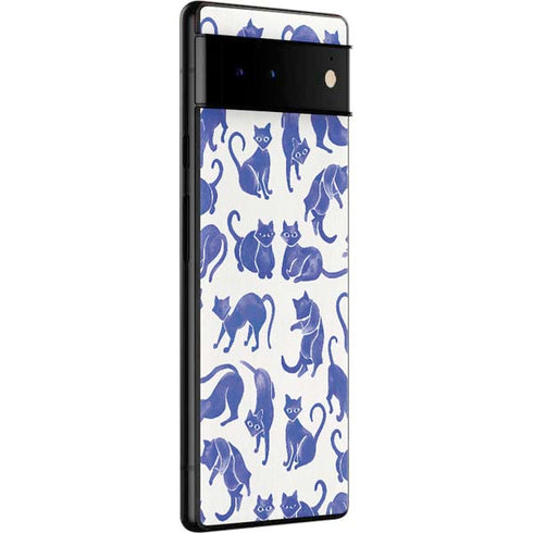 Cat Coq Blue Cats Google Pixel 6 Pro Skin